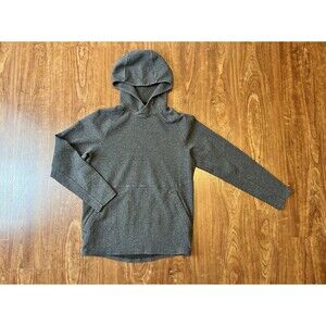Lululemon At Ease Hoodie Textured Double-Knit Cotton Hoodie Grey Men’s X-Small